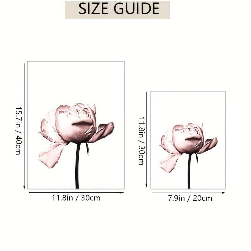 6pcs Islamic Art Print Posters Arabic Slogan Flower Canvas Wall Art