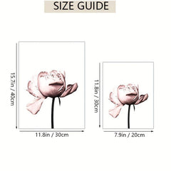 6pcs Islamic Art Print Posters Arabic Slogan Flower Canvas Wall Art