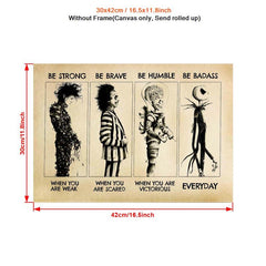 Halloween Alien Painting On Canvas Wall Art