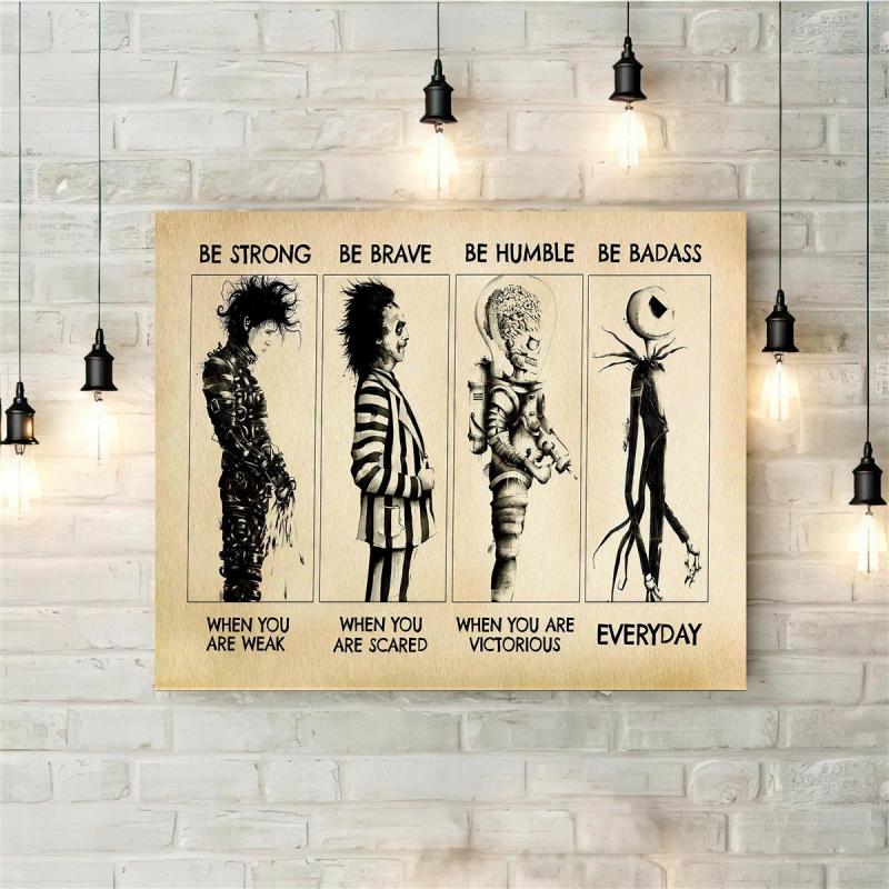Halloween Alien Painting On Canvas Wall Art