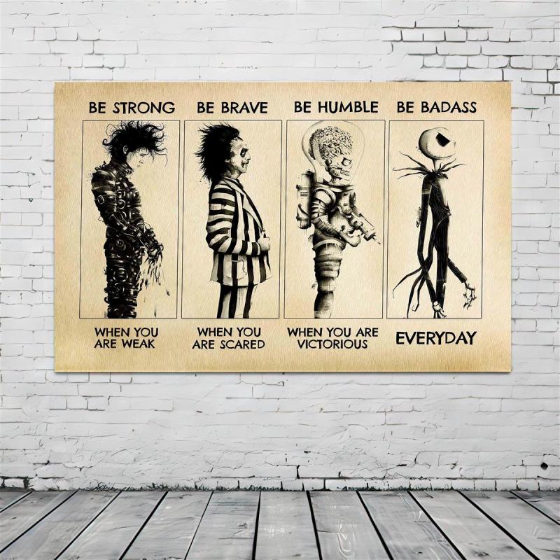 Halloween Alien Painting On Canvas Wall Art