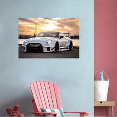 1pc Car Painting Artwork Wall Decor No Frame 12inx18