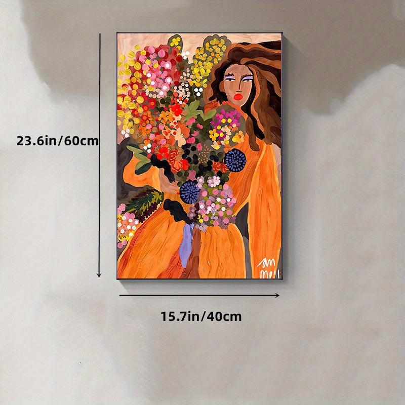 Colorful Female Painting Canvas Art Print Wall Image Living Room Decoration