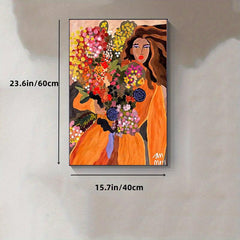 Colorful Female Painting Canvas Art Print Wall Image Living Room Decoration