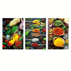 3pcs Vegetables Pepper Wall Canvas 15 7x23 6in Kitchen Poster for Home Decor
