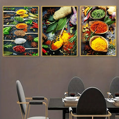 3pcs Vegetables Pepper Wall Canvas 15 7x23 6in Kitchen Poster for Home Decor