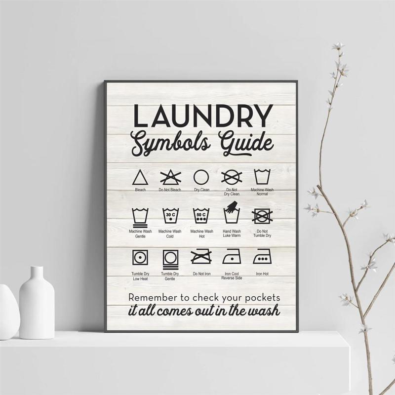 Symbols Guide Typography Art Print Poster