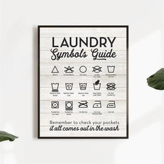 Symbols Guide Typography Art Print Poster