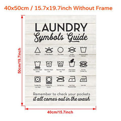 Symbols Guide Typography Art Print Poster