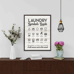 Symbols Guide Typography Art Print Poster