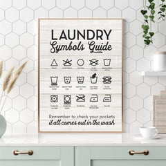 Symbols Guide Typography Art Print Poster