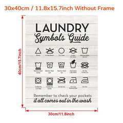 Symbols Guide Typography Art Print Poster