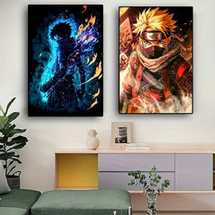 Anime Character Poster Canvas Wall Painting Living Room Holiday Gift