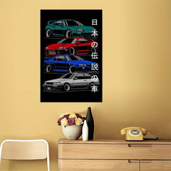 Car Painting On Canvas Wall Art for Home Decor