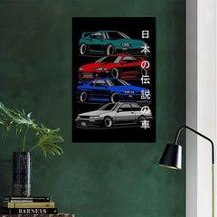 Car Painting On Canvas Wall Art for Home Decor