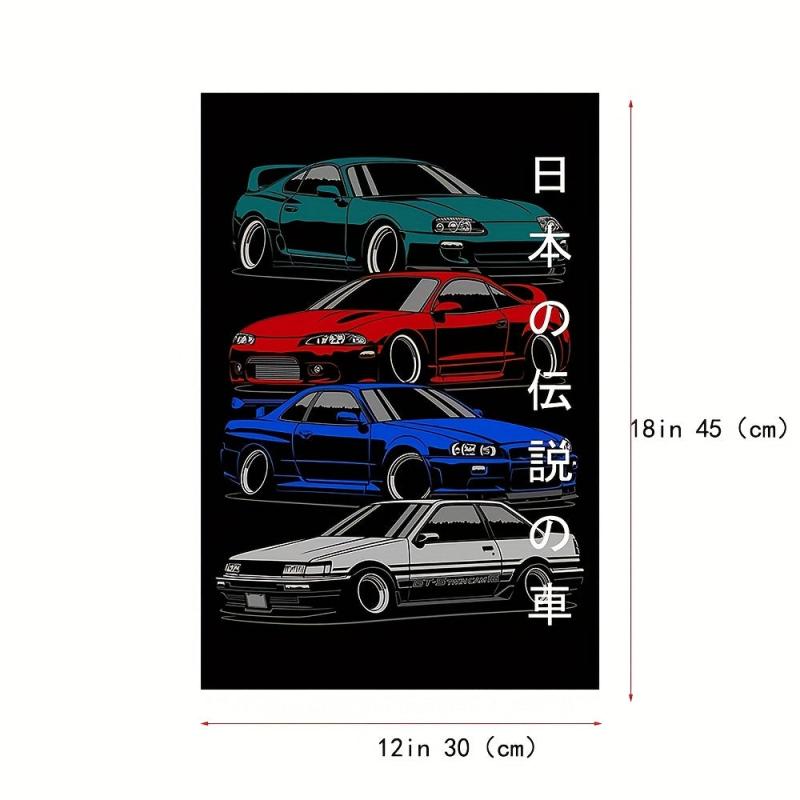 Car Painting On Canvas Wall Art for Home Decor