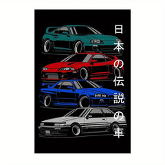 Car Painting On Canvas Wall Art for Home Decor