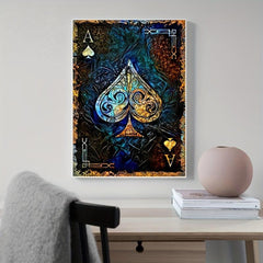 Ace of Spades Poker Canvas Print 15.7x23.6 Inches