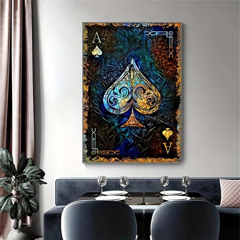 Ace of Spades Poker Canvas Print 15.7x23.6 Inches