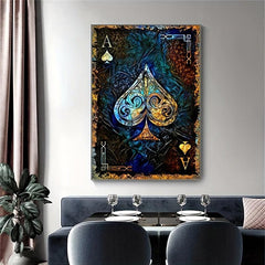 Ace of Spades Poker Canvas Print 15.7x23.6 Inches