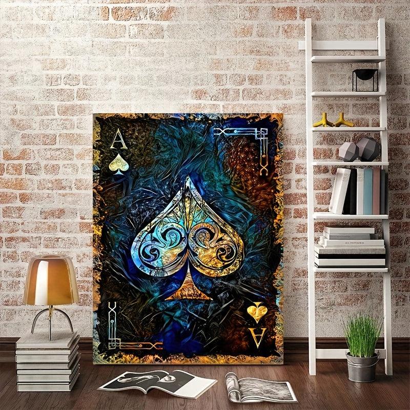 Ace of Spades Poker Canvas Print 15.7x23.6 Inches