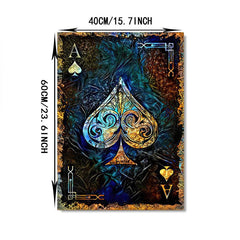 Ace of Spades Poker Canvas Print 15.7x23.6 Inches