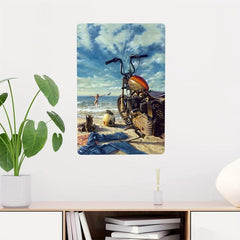 Motorcycle Metal Tin Sign Old You Get Old When You Stop Riding Vintage