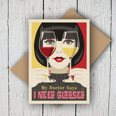 Vintage Cheers To Us Woman Drinking Wine Canvas Wall Art