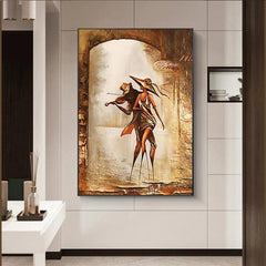 Romantic Couple Art Canvas Poster for Living Room