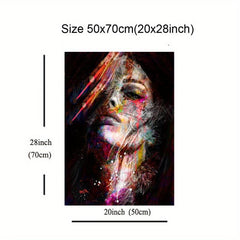 Nordic Style Abstract Figure Painting Canvas Poster for Office Bedroom Decor