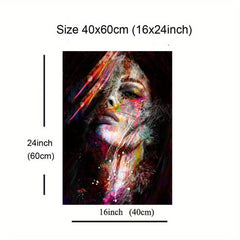 Nordic Style Abstract Figure Painting Canvas Poster for Office Bedroom Decor