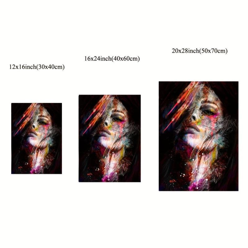 Nordic Style Abstract Figure Painting Canvas Poster for Office Bedroom Decor