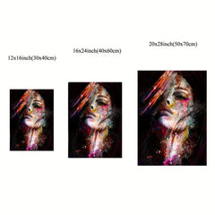 Nordic Style Abstract Figure Painting Canvas Poster for Office Bedroom Decor