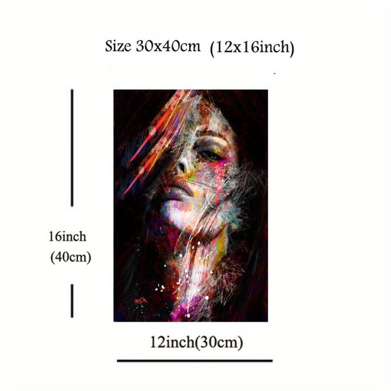 Nordic Style Abstract Figure Painting Canvas Poster for Office Bedroom Decor