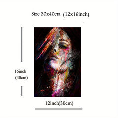 Nordic Style Abstract Figure Painting Canvas Poster for Office Bedroom Decor