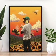 Modern Flower Boy Album Cover Canvas Wall Art
