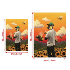 Modern Flower Boy Album Cover Canvas Wall Art