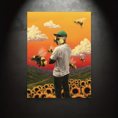 Modern Flower Boy Album Cover Canvas Wall Art