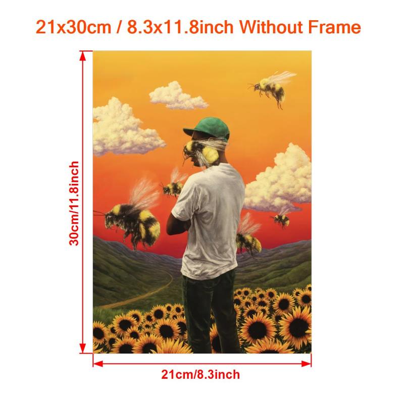 Modern Flower Boy Album Cover Canvas Wall Art