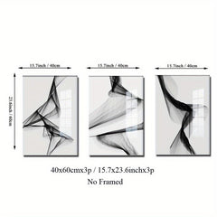 3pcs Nordic Abstract Canvas Posters for Home Decor - Frameless Wall Pictures
