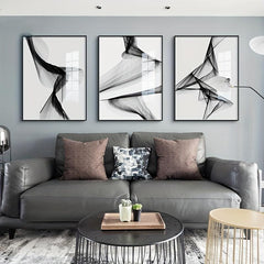 3pcs Nordic Abstract Canvas Posters for Home Decor - Frameless Wall Pictures