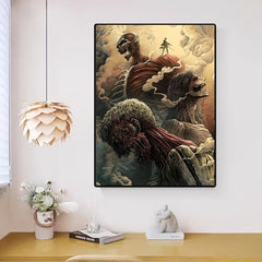 Abstract Art Canvas Painting Anime Wall Art Living Room Home Decor