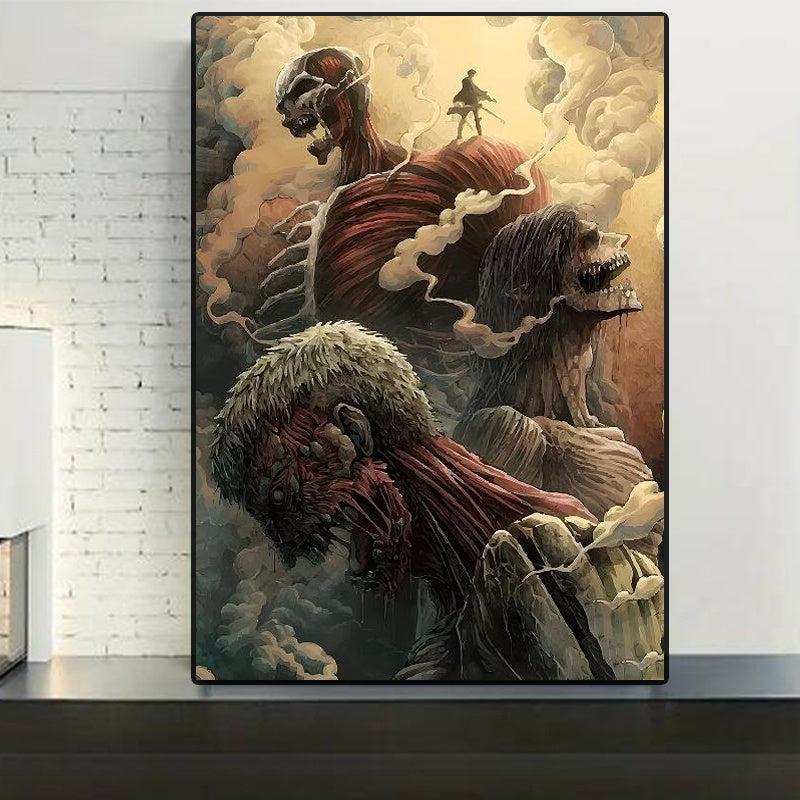 Abstract Art Canvas Painting Anime Wall Art Living Room Home Decor
