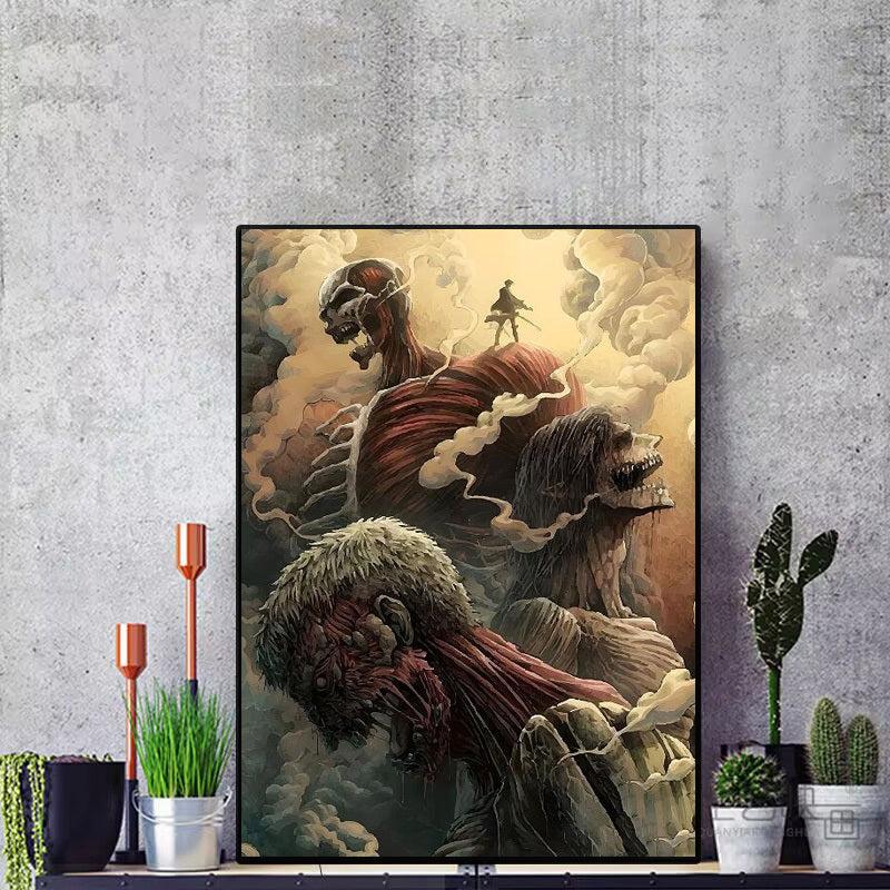 Abstract Art Canvas Painting Anime Wall Art Living Room Home Decor