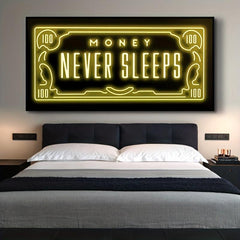 Canvas Poster Modern Art Money Phrases Abstract Painting