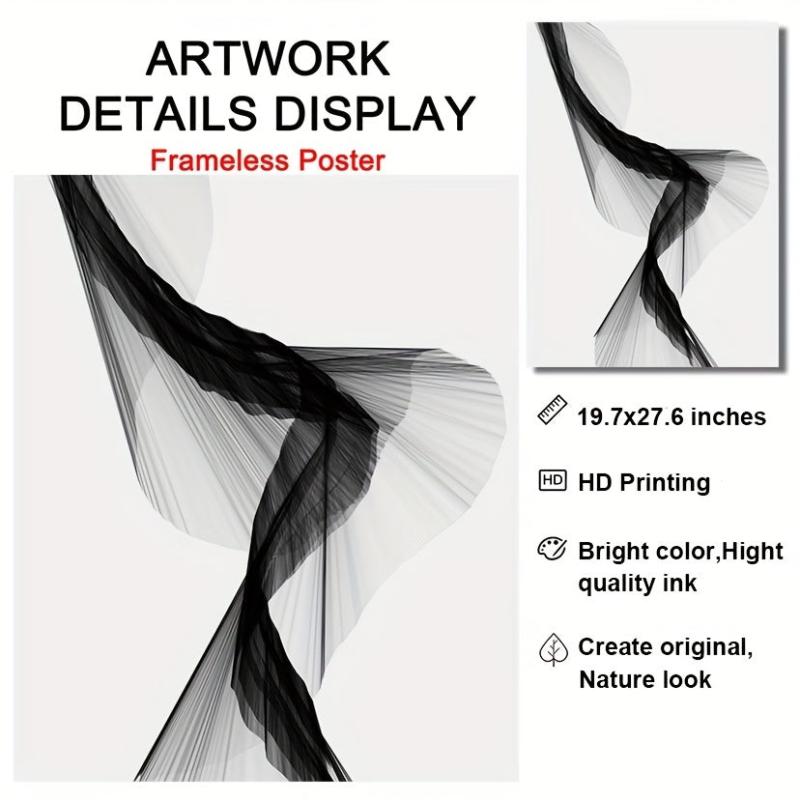 Minimalist Curve Geometry Art Poster Modern Nordic Wall Picture