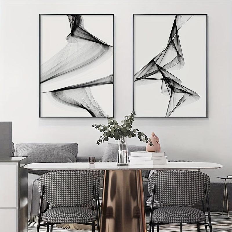 Minimalist Curve Geometry Art Poster Modern Nordic Wall Picture