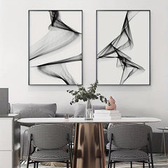 Minimalist Curve Geometry Art Poster Modern Nordic Wall Picture