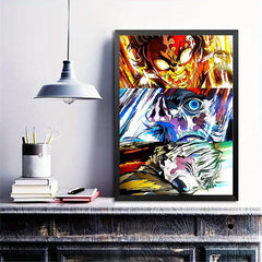 Pop Anime Poster Wall Art Abstract Canvas Painting Boys Room Decor