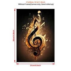 Canvas Poster Modern Art Notes Music Bedroom Wall Art Fall Decor Room Decor